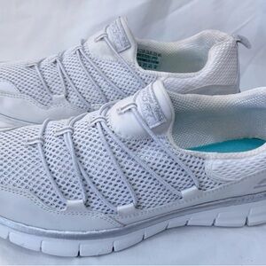 Skechers Women's White Mesh Sneakers